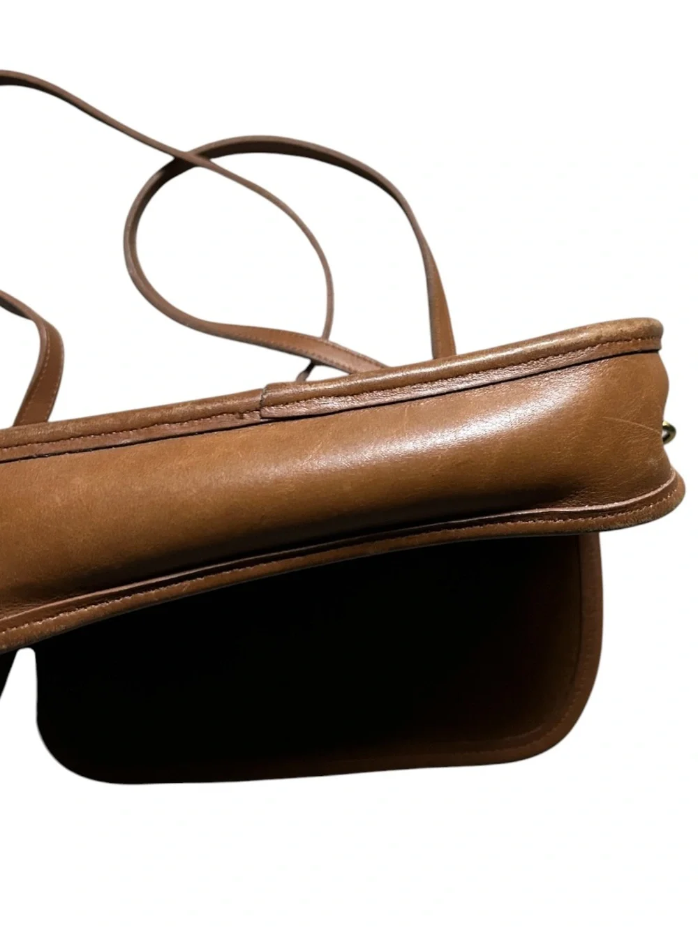 Vintage Coach Tan Ritchie Leather Crossbody Bag #9937